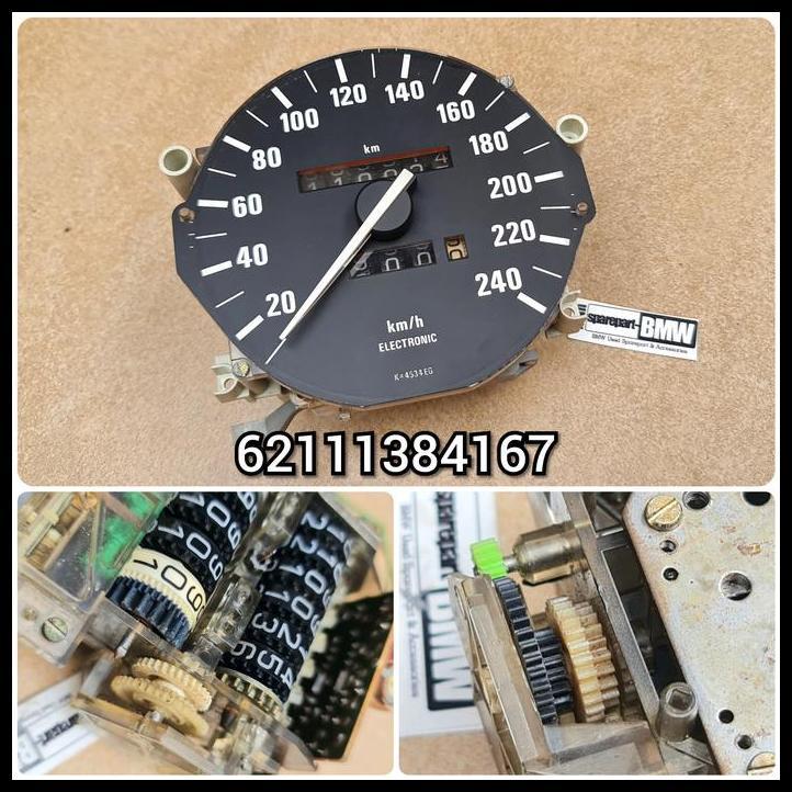 TERBARU SPEEDOMETER GAUGE KM/H BMW E34 520I M20 M50 NON VANOS 62111384167 