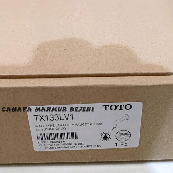 Ready Kran Wastafel Toto TX 133 LV1 / Kran Tembok Toto / Kran Wudhu TX133LV1