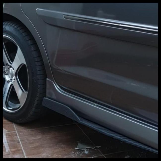 TERMURAH WINGLET SAMPING VARIASI SAMPING BAWAH MOBIL VIOS GEN 3 HITAM GLOSY
