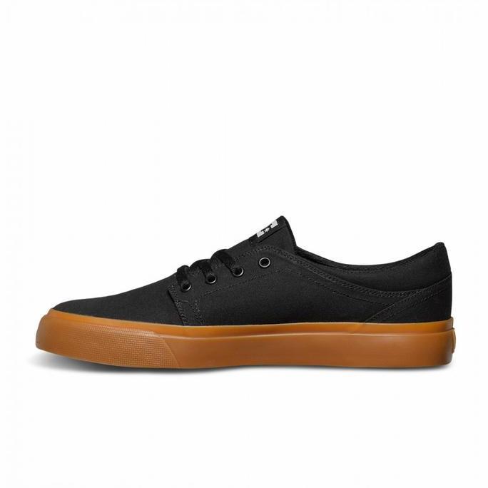 SEPATU DC TRASE TX MENS SNEAKERS ORINAL -Black gum Casual Pria Shoes Canvas