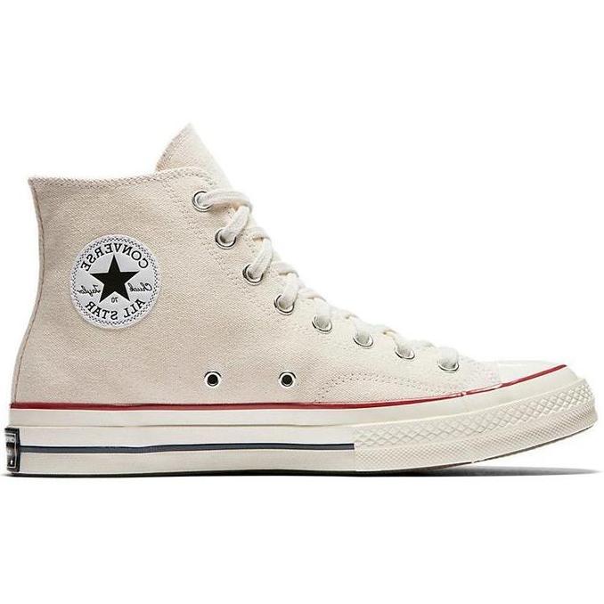 Sepatu Sneakers Casual Unisex Converse Chuck 70 HI Parchment Egret - 162053C