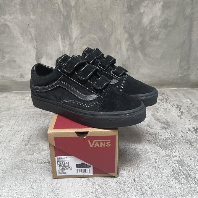 Vans Oldskool Velcro Black Black Orinal - Vans Velcro Allblack