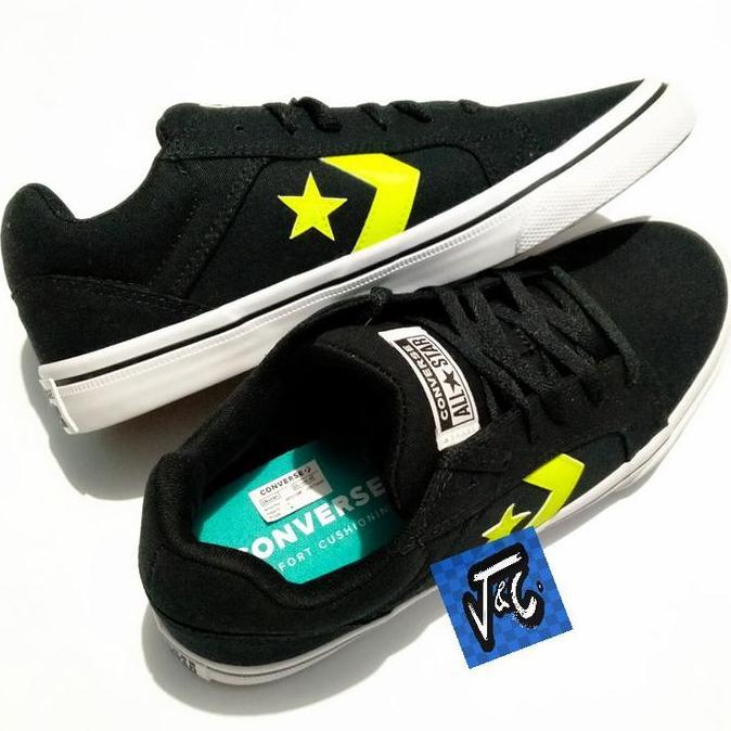 Sepatu Converse El Distrito 2.0 Canvas Ox Black Lime Twist Murah