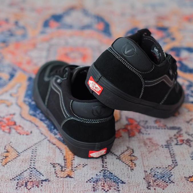 SEPATU VANS ROWAN PRO SKATE ALL BLACK - 100% ORINAL RESMI