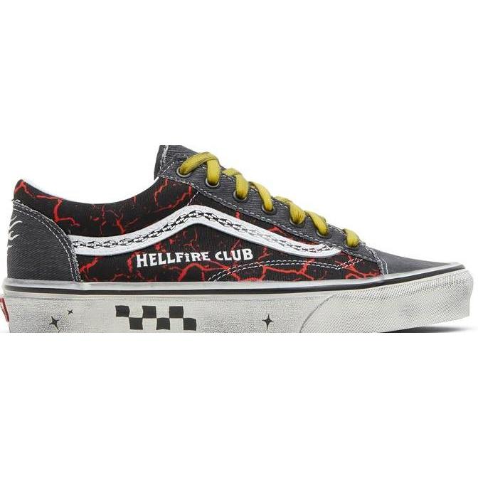 Sepatu Vans Style 36 x Stranger Things Hellfire Club Pria Wanita Sneakers Orinal
