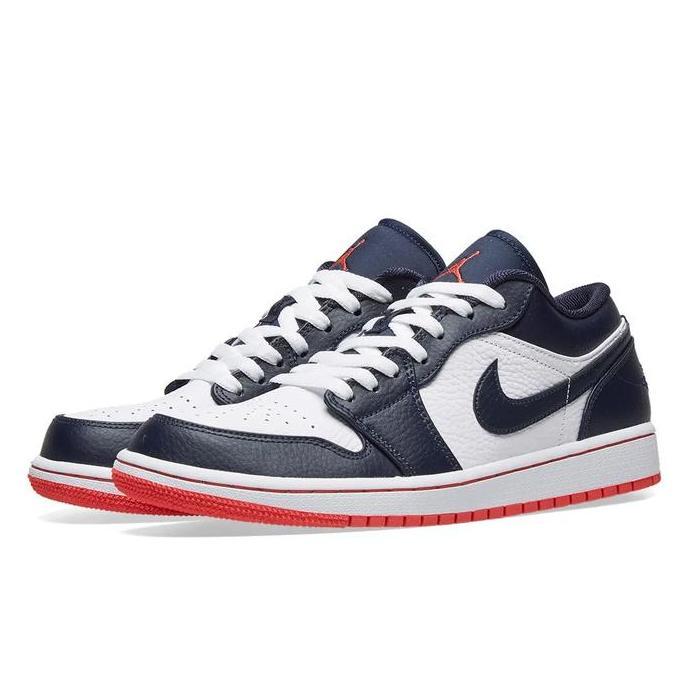 Sepatu Nike Air Jordan 1 Low Obsidian Ember Glow Orinal BNIB