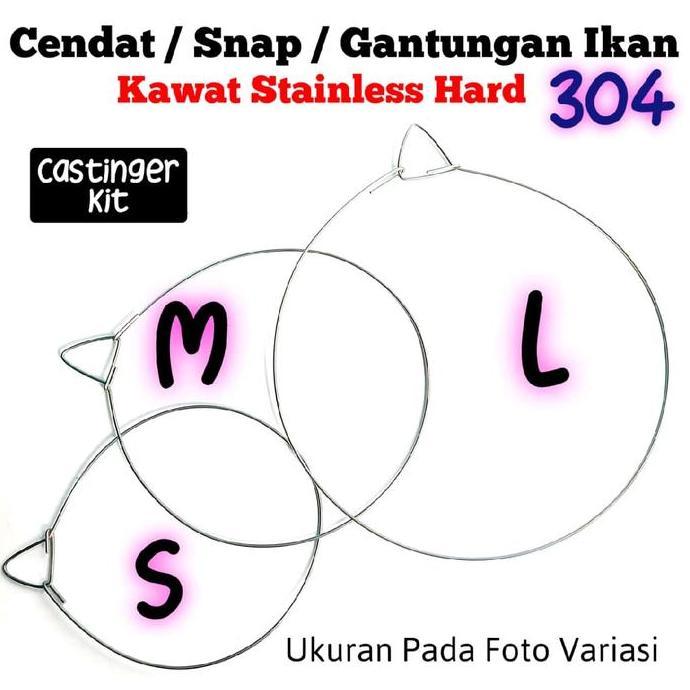 Promo Cantolan / Snap / Gantungan Ikan Kawat Stainless 304 Cod