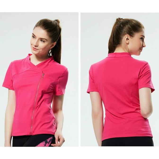 Baju Senam Yoga/ Baju Olahraga Luaran Pink/ Baju Senam Murah DL 97335