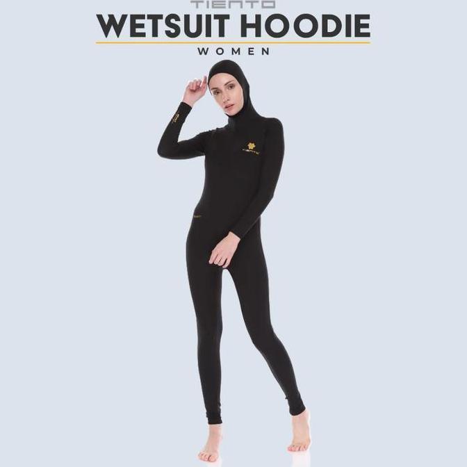 Tiento Wetsuit Black Swimwer Baju Celana Pakaian Renang Diving Surfing Pria