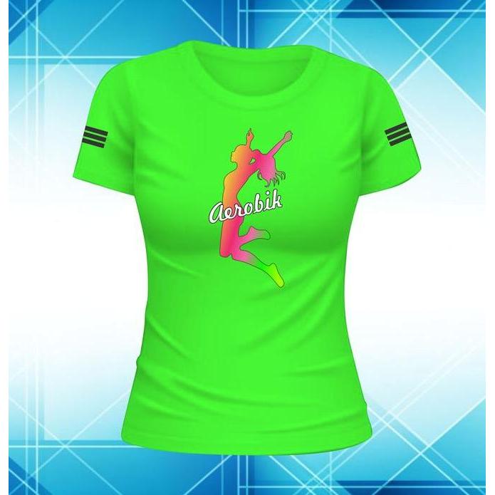 Baju Senam Aerobik Wanita Zumba Atasan Kaos Cewek Koas Senam Wanita CEWEK AEROBIC