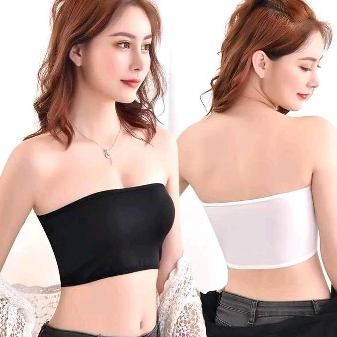 Kemben Wanita Crop Seamless Tanpa Tali Tanpa Kawat Non Busa Bra BH Inner Daleman Dalaman Kemben Spor