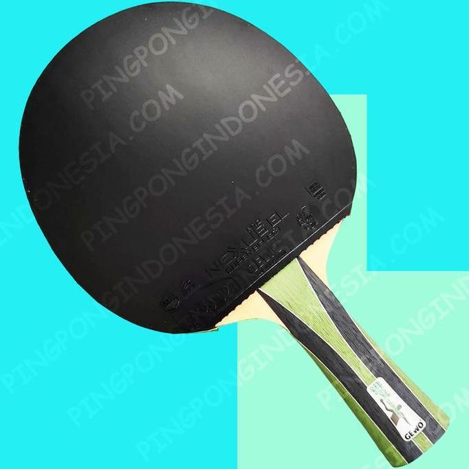 Paket GEWO Aruna Hinoki Carbon OFF & Neoflexx 48 - Set Rakitan Blade Kayu Pingpong Tenis Meja Bet Ra