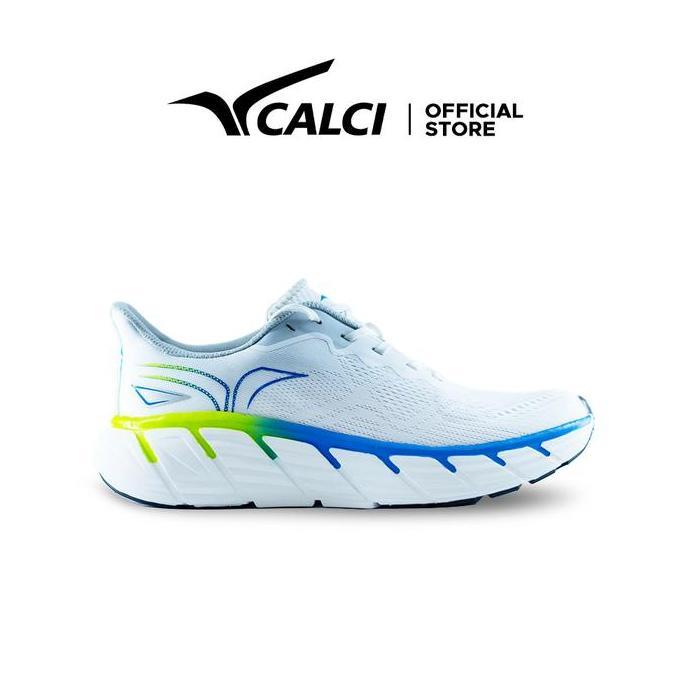 CALCI Sepatu Lari / Running Shoes Audacity Blast - White/Citroen