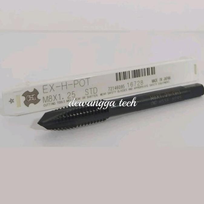 OSG m8x1.25 po tap m8 x 1.25 pointed taping m 8 x 1 . 25