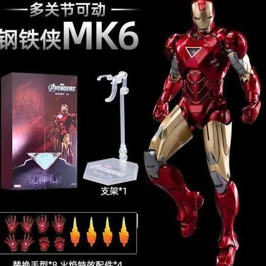 ZD TOYS MARVEL IRON MAN MARK 6 ORIGINAL ACTION FIGURE