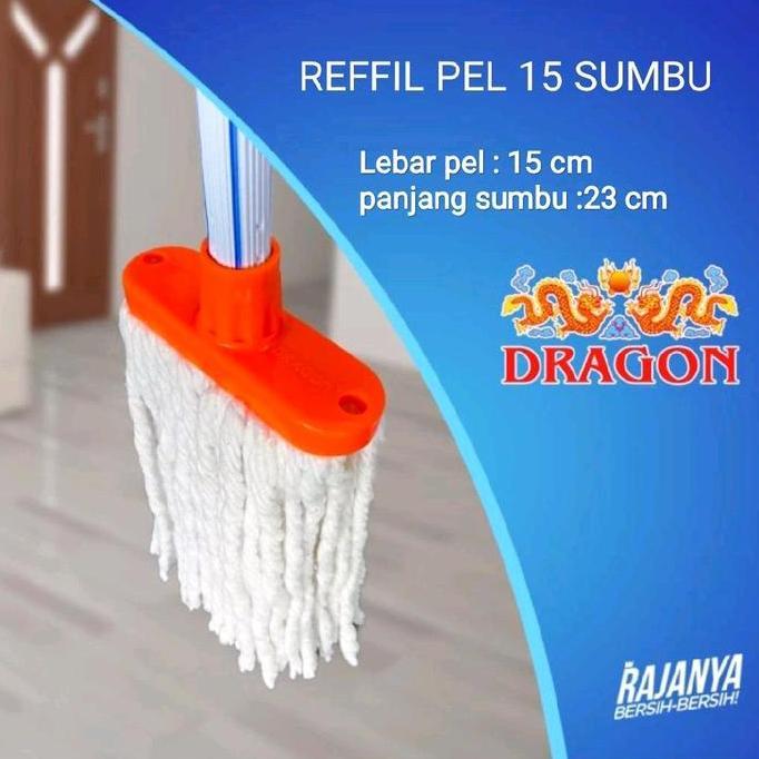 Ready DRAGON Refill Pel Sumbu M/L,Benang M/L,Benang Pita,Benang Multi,Kain  Microfiber,, Cocok untuk