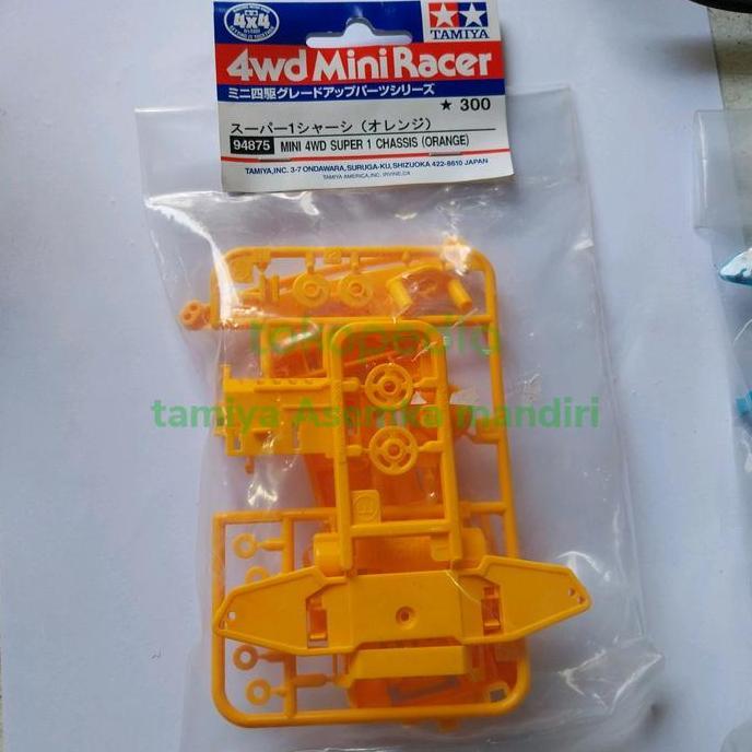 TAMIYA 94875 MINI 4WD SUPER 1 CHASSIS (ORANGE)