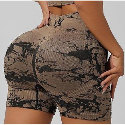 Celana Pendek Olahraga Wanita dengan Spon di Pantat Motif Army