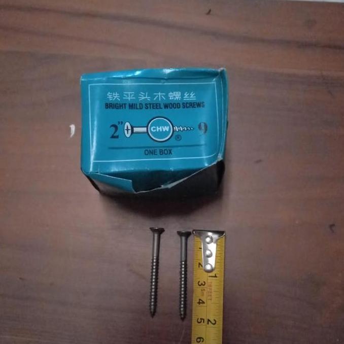 SEKRUP KAYU 2 INCH X 9 / SEKRUP KAYU 5 CM KEPALA PLUS