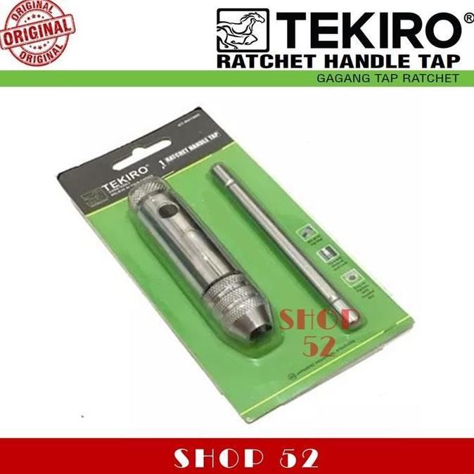 TEKIRO Handle Tap Ratchet M3-M10 Handel Tap Racet M5-M12 Gagang Tap
