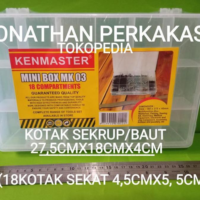 box plastik sekrup/box plastik baut/kotak plastik sekrup dan baut