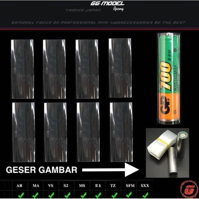 REP TAMIYA CONDOM BATTERE / SARUNG BATTERE CLEAR TRANSPARANT