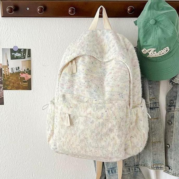 Gaya Korea Tas Ransel Minimalis dengan Kapasitas Besar Tas Sekolah dan Kuliah Tas Ransel Fesyen untu