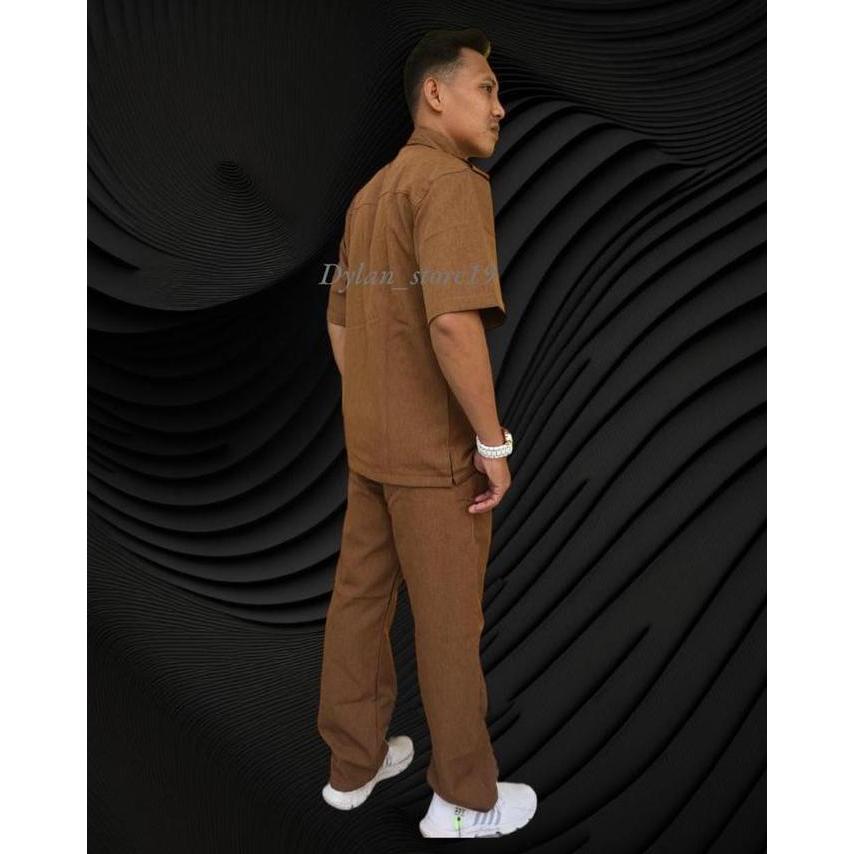 Seragam PNS seragam PEMDA pria khaki/celana PNS keki /kemeja PNS keki