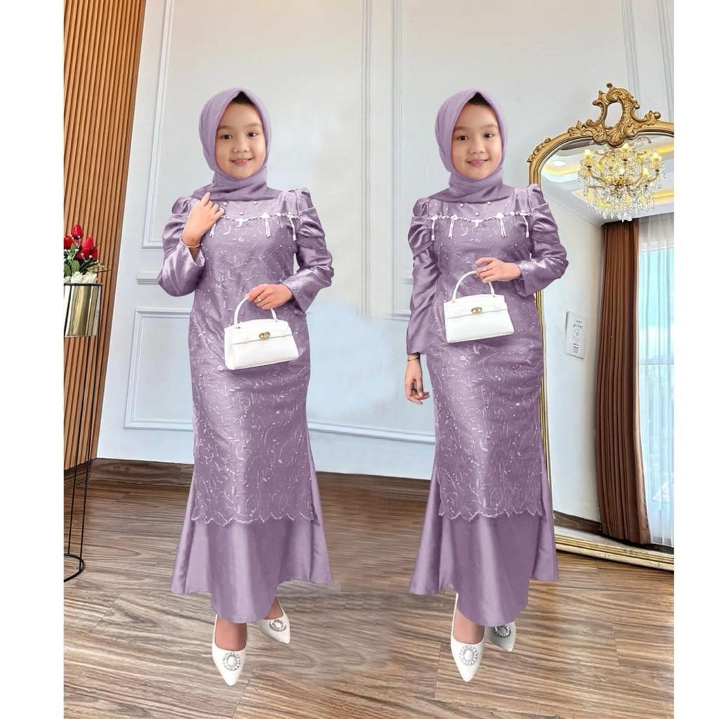 Kid Nadira 3-12Tahun Gamis Pesta Anak Gamis Couple Ibu Anak Dress Muslim Anak Gamis Anak Cantik Dres