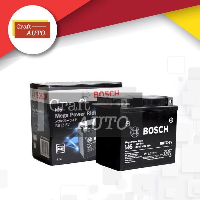 Aki Motor Yamaha Lexi Bosch RBTZ-6V