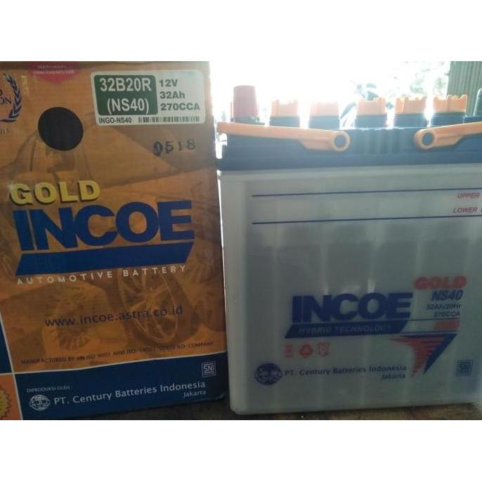 Aki/accu mobil ns40 (32ah) incoe gold