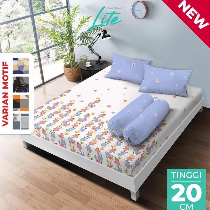 Sleep- [Tebus Murah] Sprei Kintakun Lite Diskon Spesial Hari Ini Set 160 X 200 / 180 X 200 Minimalis