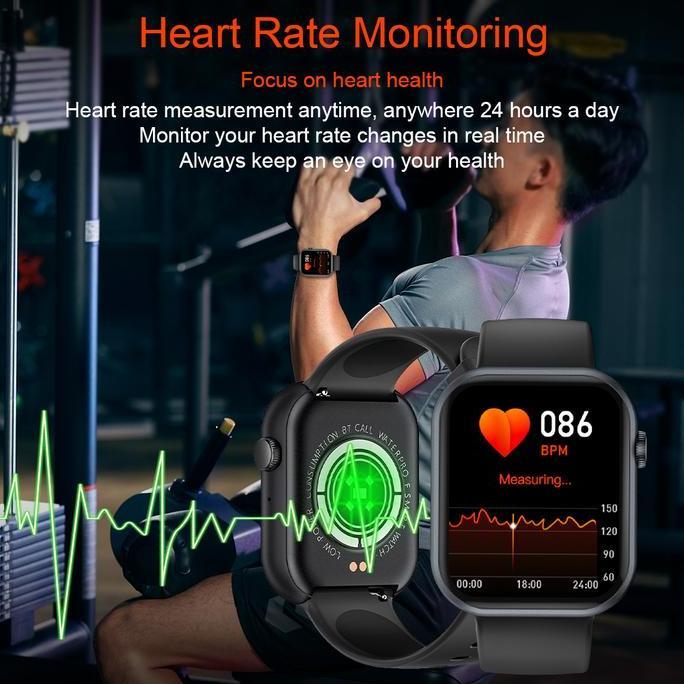 Wrble- Biden Smartwatch 1.83 Inch Bluetooth Call Jam Tangan Calculator Custom Wallpaper Smart Watch 