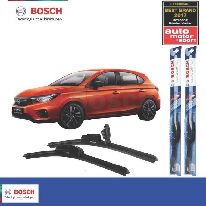 Wiper Frameless Honda New City Hatchback Sepasang Bosch