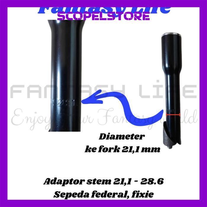 Gh-67 Ukd- Adaptor Stem Sambungan Tiang Stang Sepeda Bmx Mtb Original Gh-67