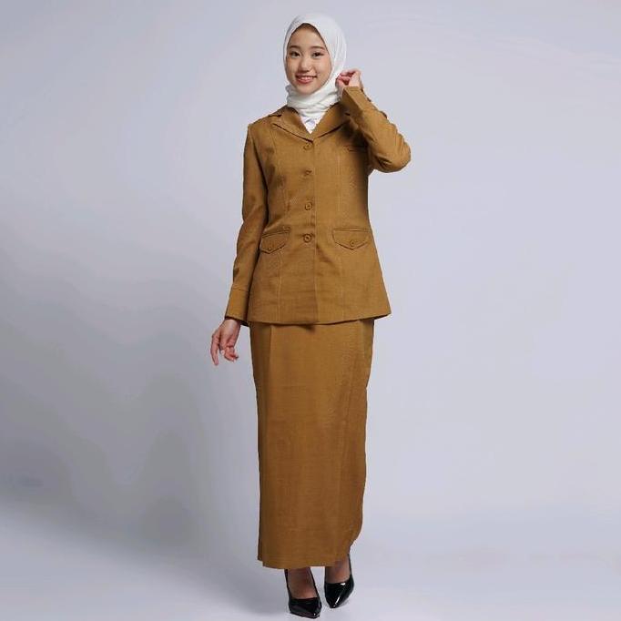 Seragam kerja wanita kantor pns,seragam blazer setelan pns,seragam kerja wanita blazer krah jas,sera