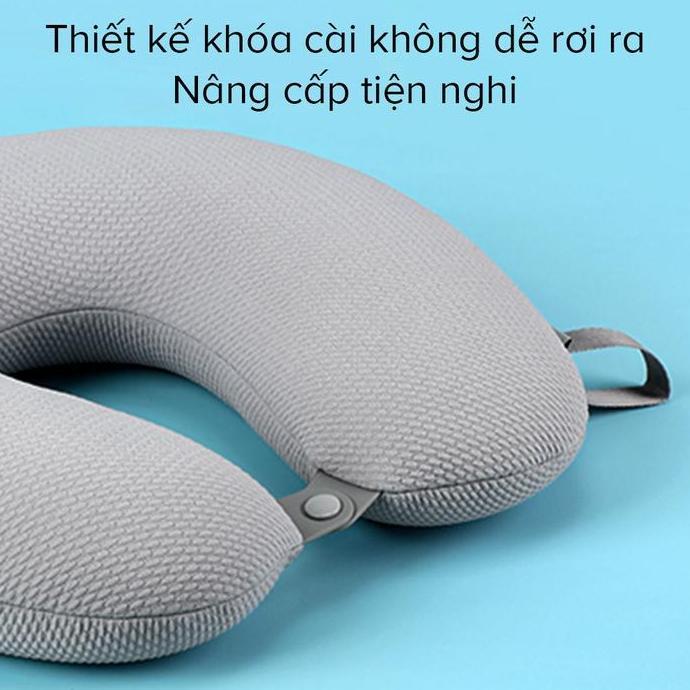 Sleep- Miniso Bantal Leher Travel U-Shape Dewasa Tidur Siang Bantal Mewah Travel Neck Pillow Bantal 