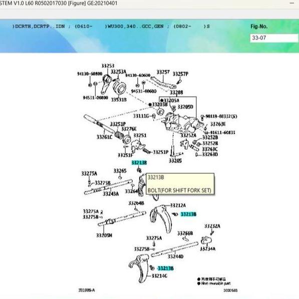 Baut Garpu Transmisi Toyota Dyna 110 115 125 Hino Dutro 110 125 Original 90105-07001 Garansi