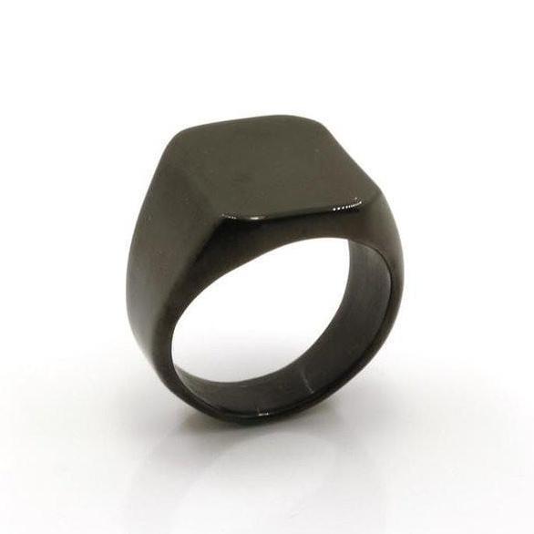 Cod,Bisa- Cincin Titanium Pria Warna Putih Kuning Hitam Polos Rings