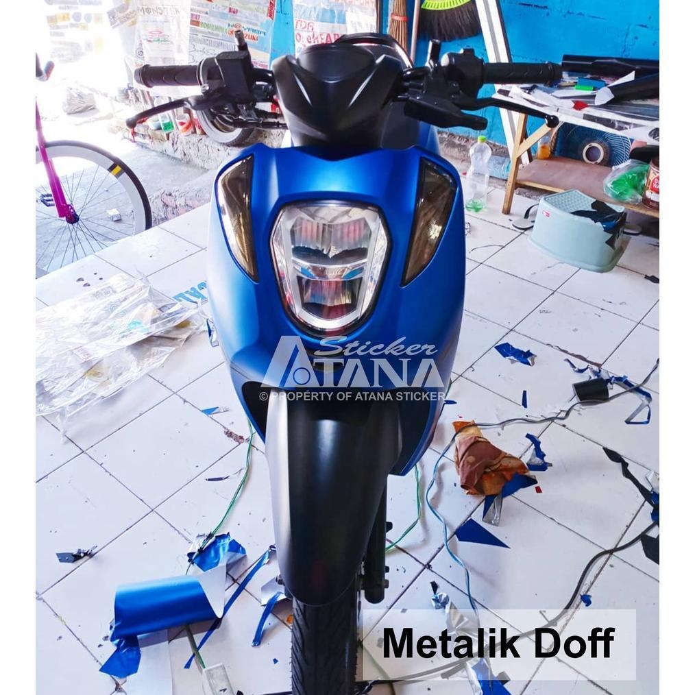 VALUE PACK` SKOTLET BIRU METALIK DOFF GLOSSY SCOTLET DOP GLOSS METALLIC SATIN STIKER CANDY PAINT DEC