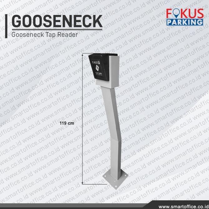Troniktik- Tiang Gooseneck Tap Reader Rfid Portal Otomatis Perumahan Cat Coating