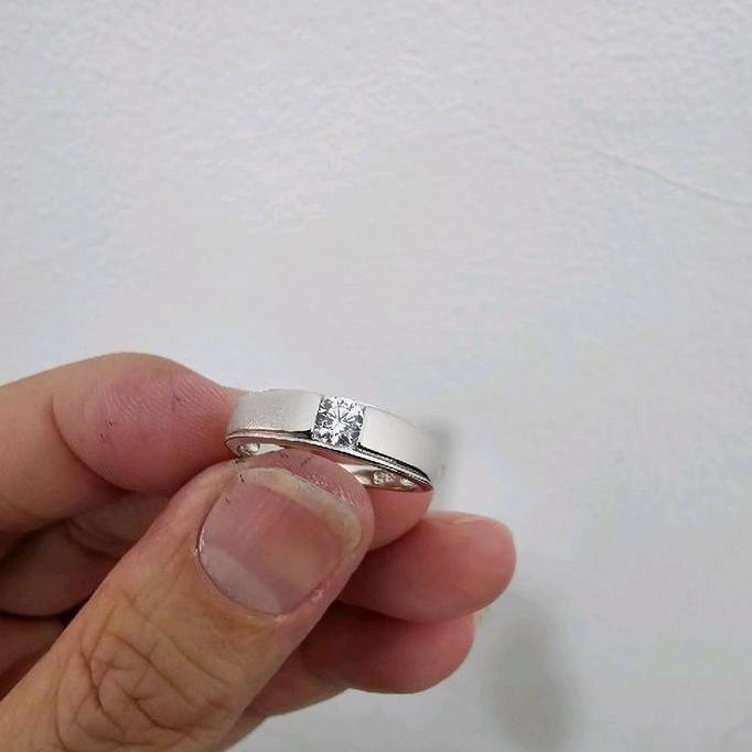 Cod,Bisa- Cincin Perak 925 Asli - Cincin Perak Pria Wanita Harga Satuan