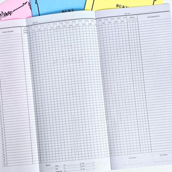 Troniktik- Sos Buku Absen Siswa Microtop(12Bk)  / Buku Absensi Siswa/Buku Absensi Murid