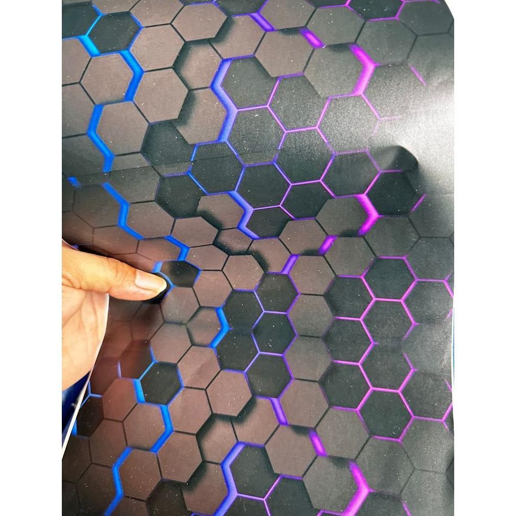 KUALITAS SUPER` STICKER SKOTLET KARBON HEXAGON 5D DOFF / SKOTLET STIKER MOTOR DAN MOBIL / MOTIF KERE