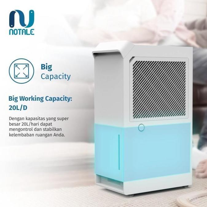 Homemart- Dehumidifier Ruangan Notale Milzu Smart Dehumidifier 20L/Hari Garansi