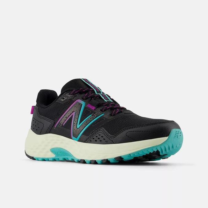 New Balance Trail 410v8 Womens Trail Running Shoes - Black with Cyber Jade