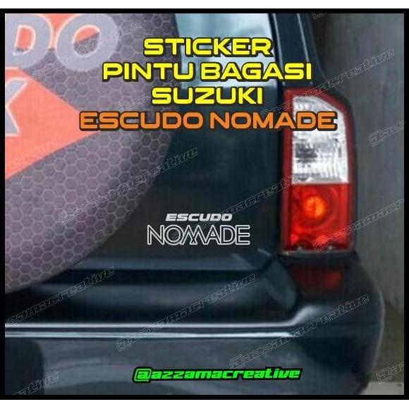 GRATIS ONGKIR STIKER BAGASI ESCUDO NOMADE FOR SUZUKI ESCUDO NOMADE 