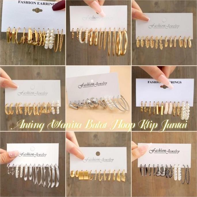 Yxcx- Vary Vase Korea Kepribadian Elegan Anting-Anting Persegi Emas Perak Perak Anting-Anting Bulat 