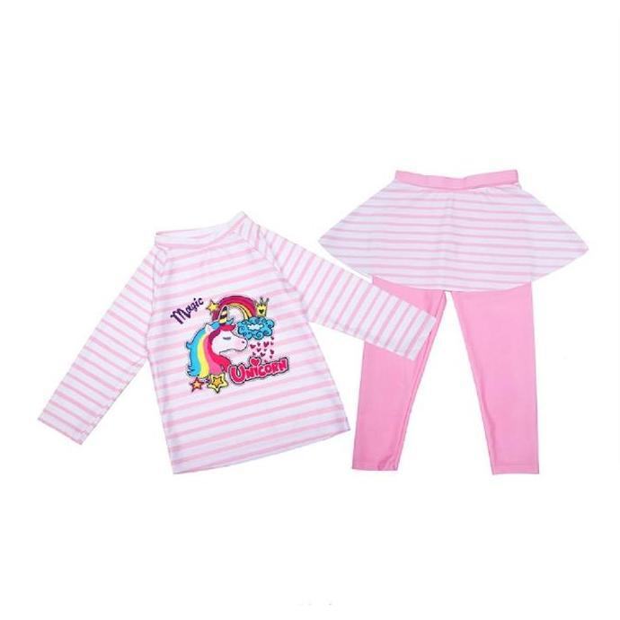 Precious One - Set baju renang anak dan remaja perempuan motif unicorn lucu - P38