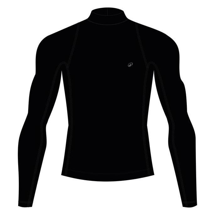 Decathlon OLAIAN Kaos Lengan Panjang Selancar Pria 900 Hitam - 8901220